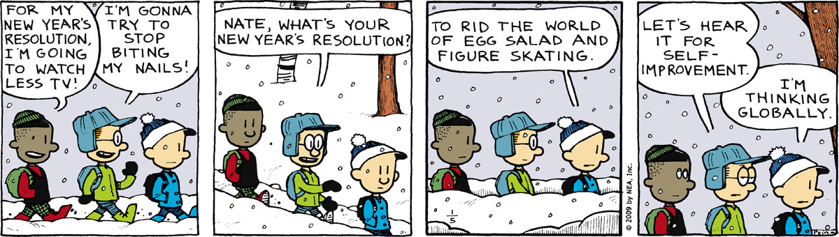Big Nate Comic Strip for January 05, 2009 