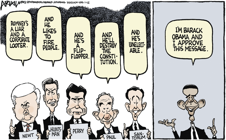 Robert Ariail Comic Strip for January 12, 2012 