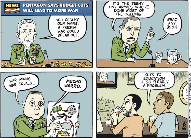 Matt Bors Comic Strip for June 15, 2012 