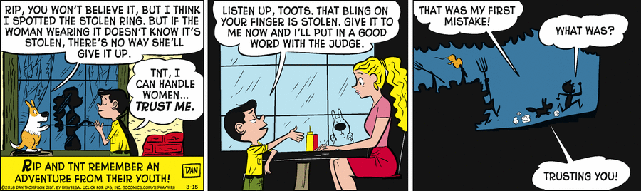 Rip Haywire Comic Strip for March 15, 2016 