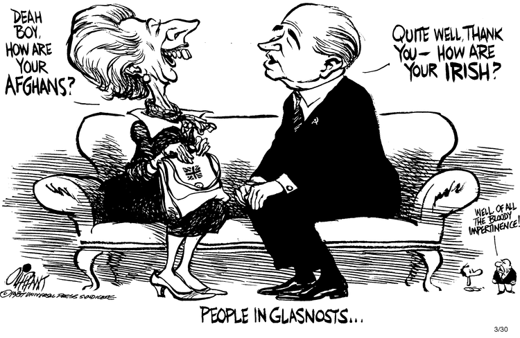 Pat Oliphant Comic Strip for March 30, 1987 