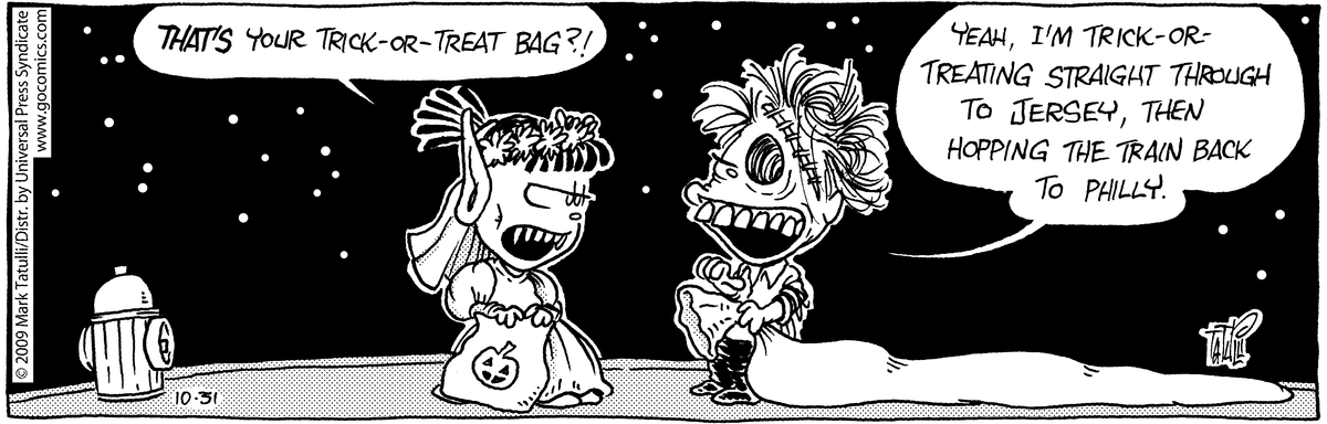Heart of the City Comic Strip for October 31, 2009 