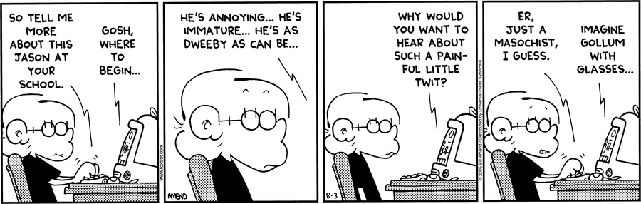 FoxTrot Comic Strip for August 03, 2005 