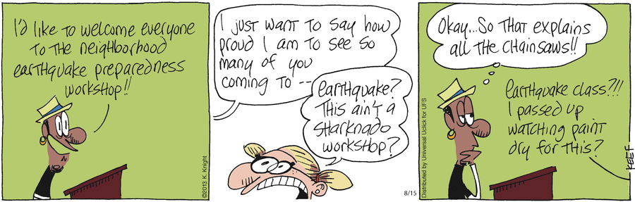 The Knight Life Comic Strip for August 15, 2013 