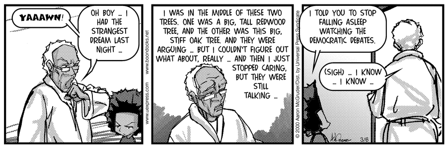 The Boondocks Comic Strip for March 06, 2000 