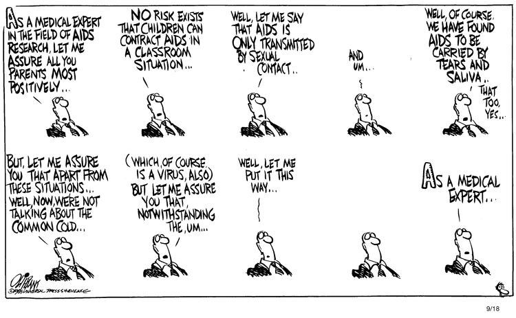 Pat Oliphant Comic Strip for September 18, 1985 