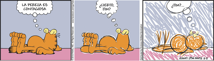 Garfield en Español Comic Strip for May 05, 2018 