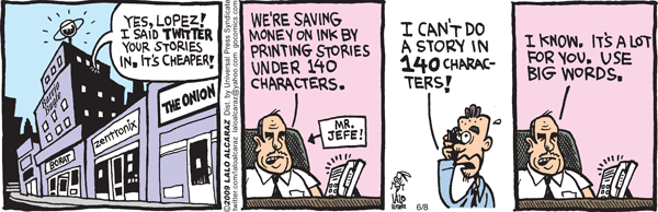 La Cucaracha Comic Strip for June 08, 2009 