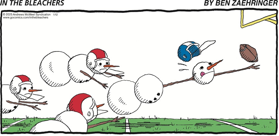 In the Bleachers Comic Strip for January 12, 2025 