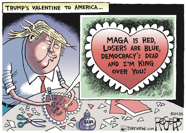 Rob Rogers Comic Strip for February 14, 2025 
