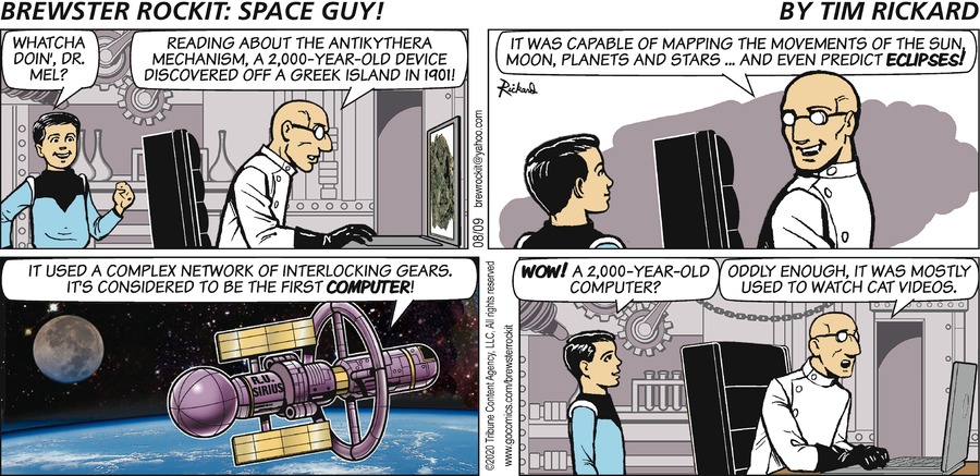 Brewster Rockit by Tim Rickard for August 09, 2020 - GoComics