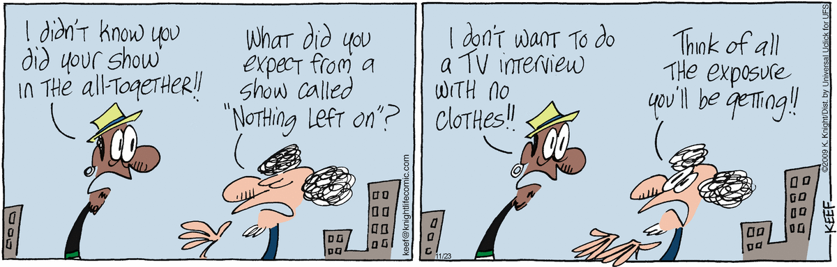 The Knight Life Comic Strip for November 23, 2011 