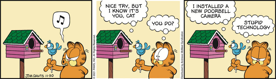 Garfield Comic Strip for November 30, 2021 