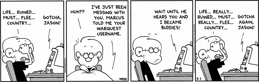 FoxTrot Comic Strip for August 05, 2005 