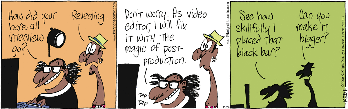 The Knight Life Comic Strip for November 24, 2011 