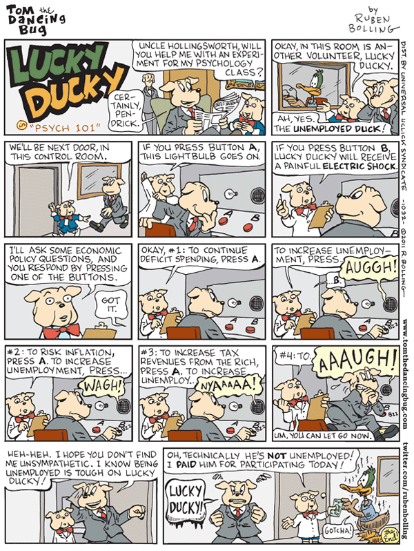 Tom the Dancing Bug Comic Strip for April 08, 2011 