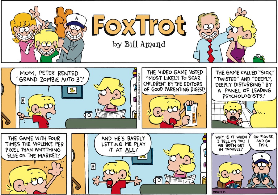 FoxTrot Comic Strip for August 25, 2002 