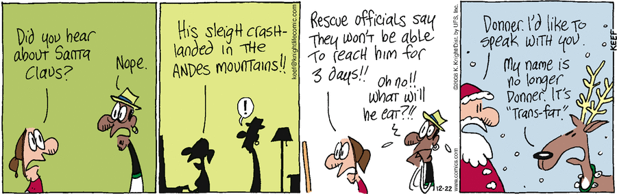 The Knight Life Comic Strip for December 22, 2008 