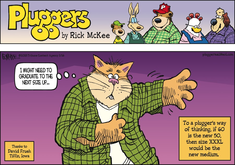 Pluggers Comic Strip for February 16, 2025 