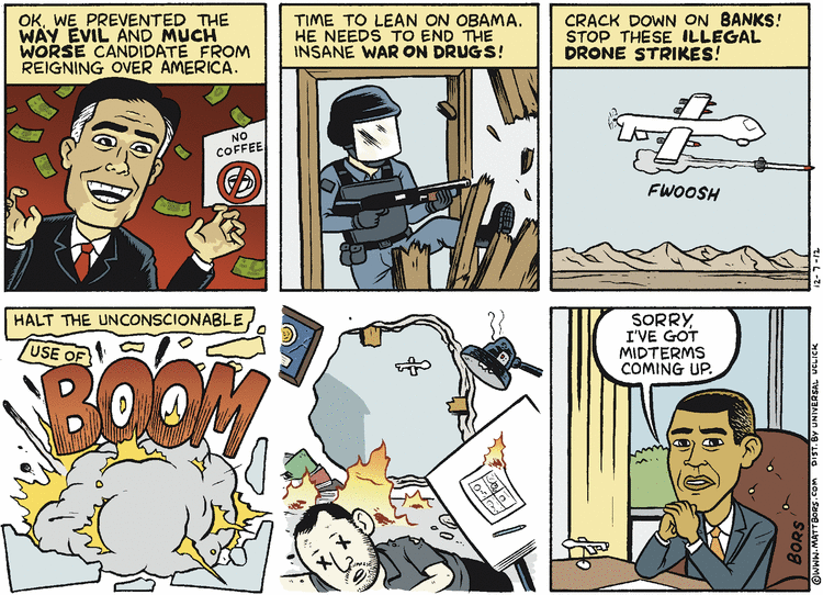 Matt Bors Comic Strip for December 07, 2012 
