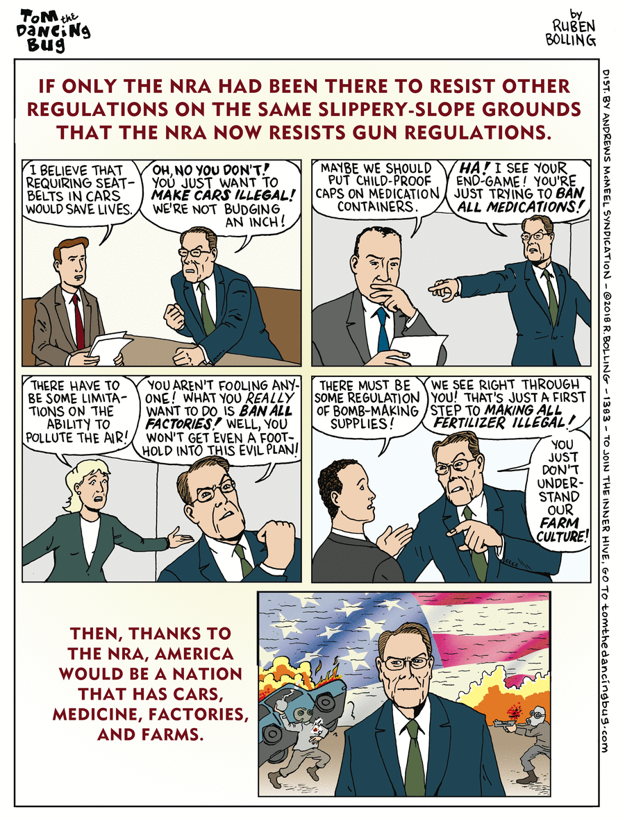 Tom the Dancing Bug Comic Strip for April 13, 2018 
