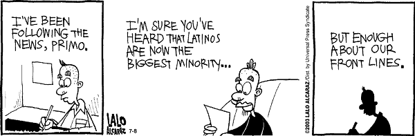 La Cucaracha Comic Strip for July 08, 2003 