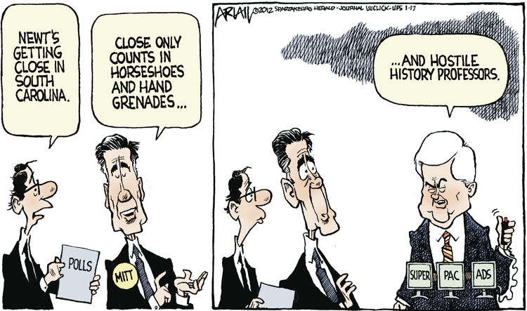 Robert Ariail Comic Strip for January 18, 2012 