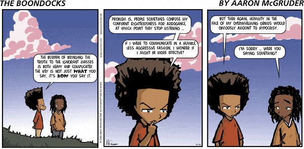 The Boondocks Comic Strip for December 19, 2010 
