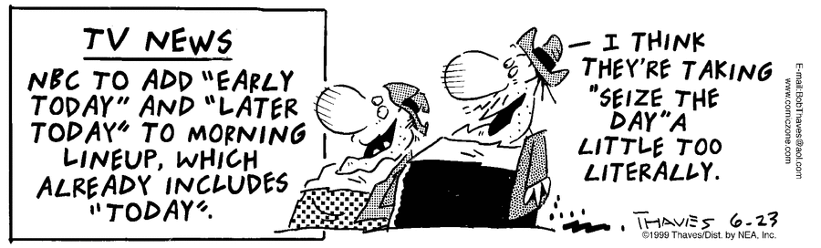 Frank and Ernest Comic Strip for June 23, 1999 