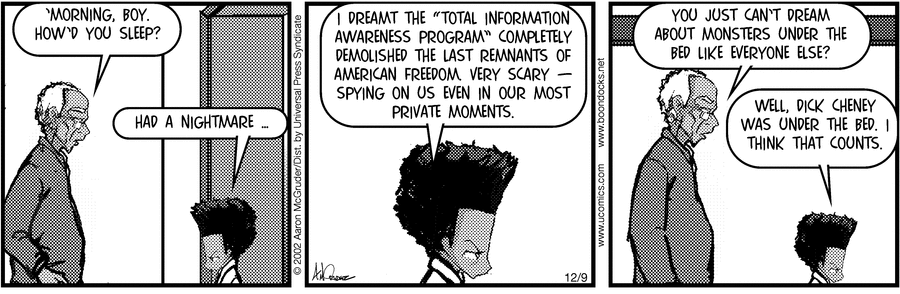 The Boondocks Comic Strip for December 09, 2002 