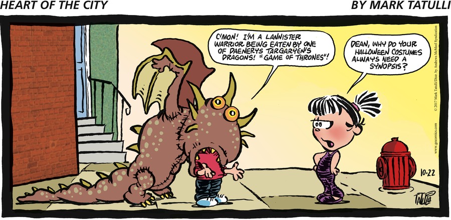 Heart of the City Comic Strip for October 22, 2017 