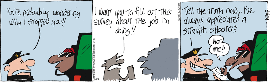 The Knight Life Comic Strip for April 09, 2016 