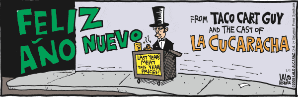 La Cucaracha Comic Strip for January 01, 2005 
