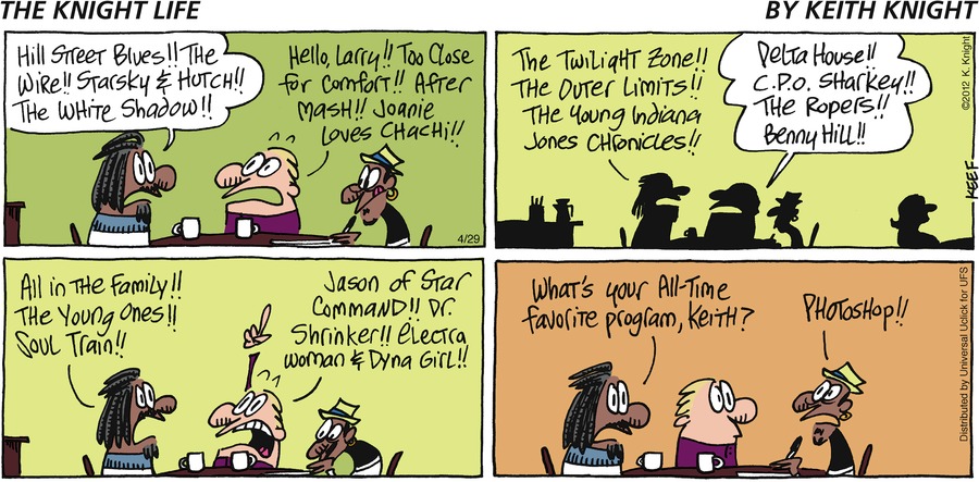 The Knight Life Comic Strip for April 29, 2012 