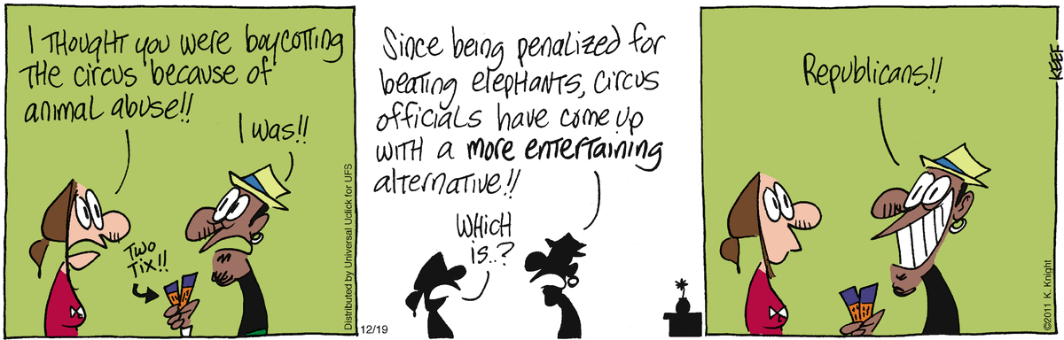 The Knight Life Comic Strip for December 19, 2011 
