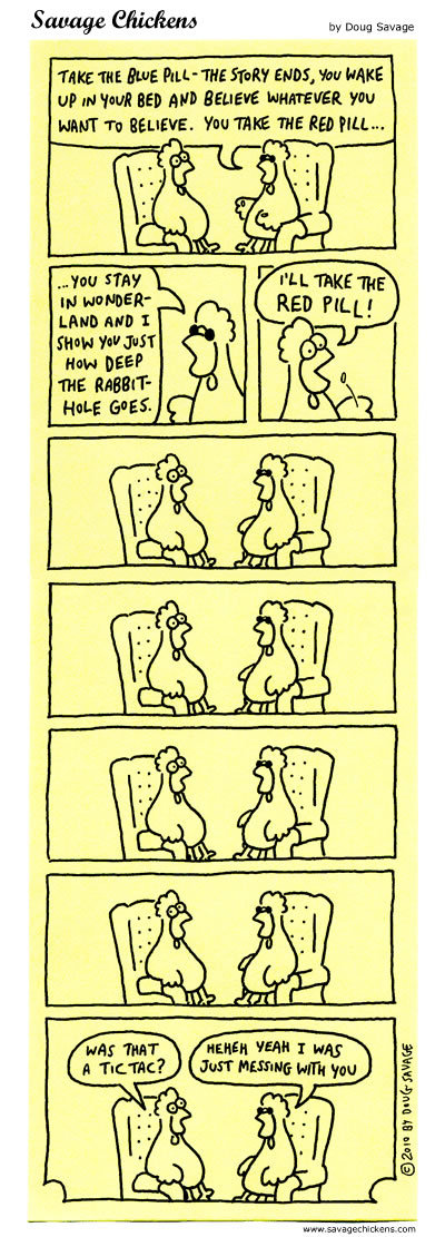 Savage Chickens Comic Strip for December 10, 2014 