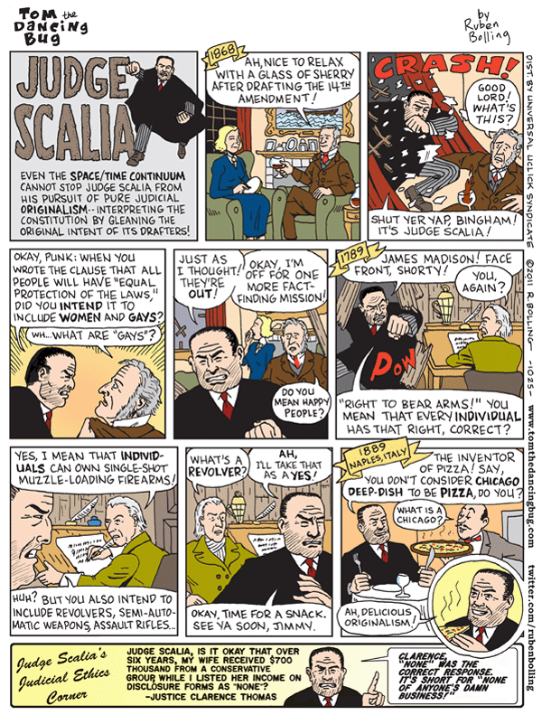 Tom the Dancing Bug Comic Strip for February 18, 2011 