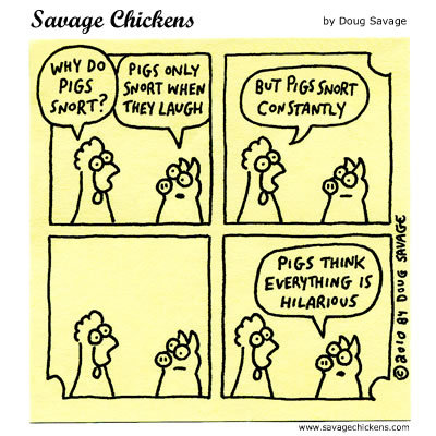 Savage Chickens Comic Strip for April 23, 2014 