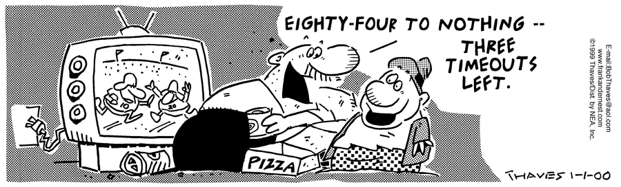 Frank and Ernest Comic Strip for January 01, 2000 