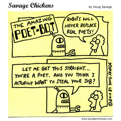 Savage Chickens Comic Strip for May 01, 2014 