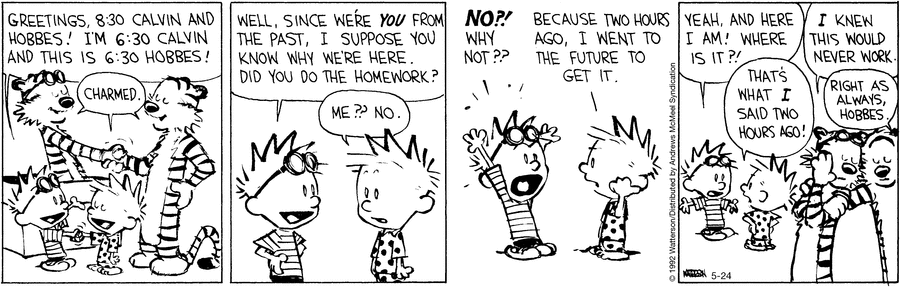 Calvin and Hobbes Comic Strip for May 24, 2022 