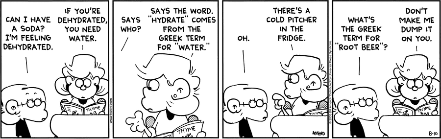 FoxTrot Comic Strip for August 10, 2005 