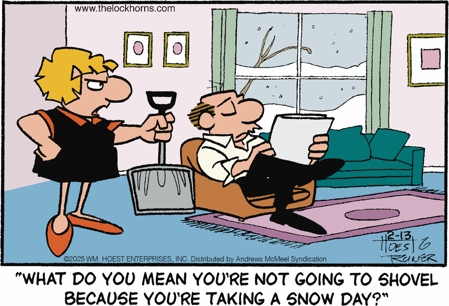 The Lockhorns Comic Strip for February 13, 2025 