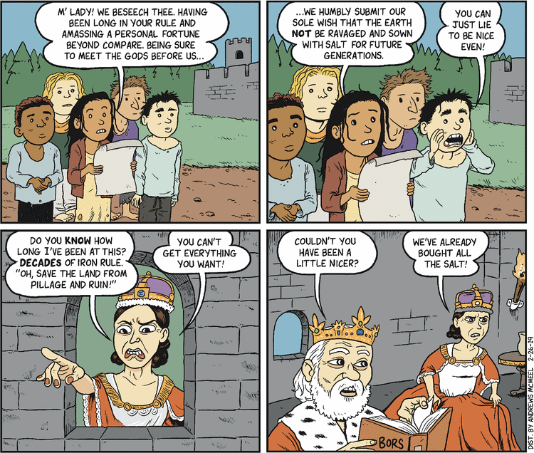 Matt Bors Comic Strip for February 26, 2019 