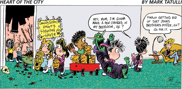 Heart of the City Comic Strip for October 25, 2009 