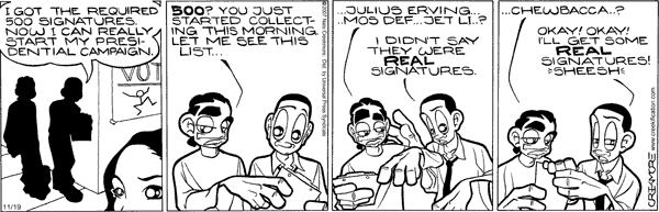 Maintaining Comic Strip for November 19, 2007 