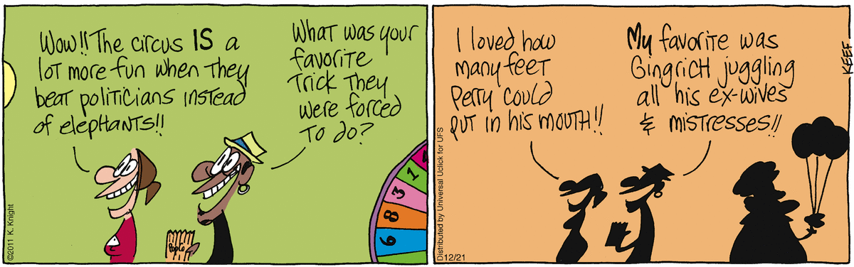 The Knight Life Comic Strip for December 21, 2011 