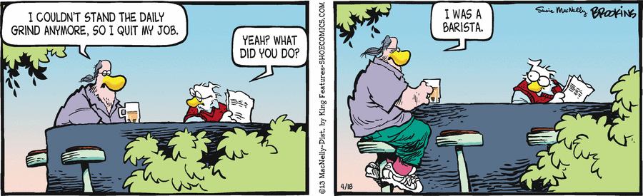 Shoe Comic Strip for April 18, 2013 