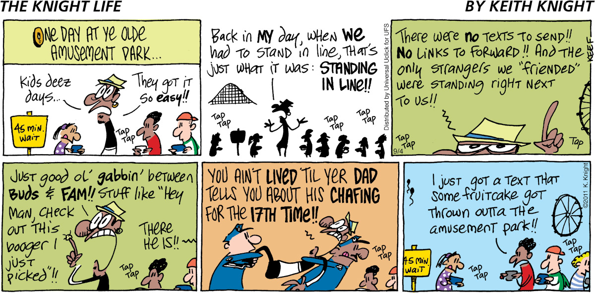 The Knight Life Comic Strip for September 04, 2011 