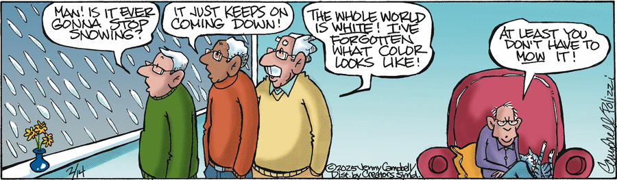 Flo and Friends Comic Strip for February 14, 2025 